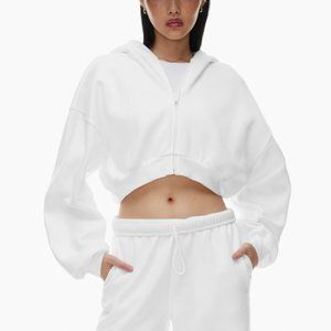 TNA Cozy Fleece Cropped Boyfriend Sweater